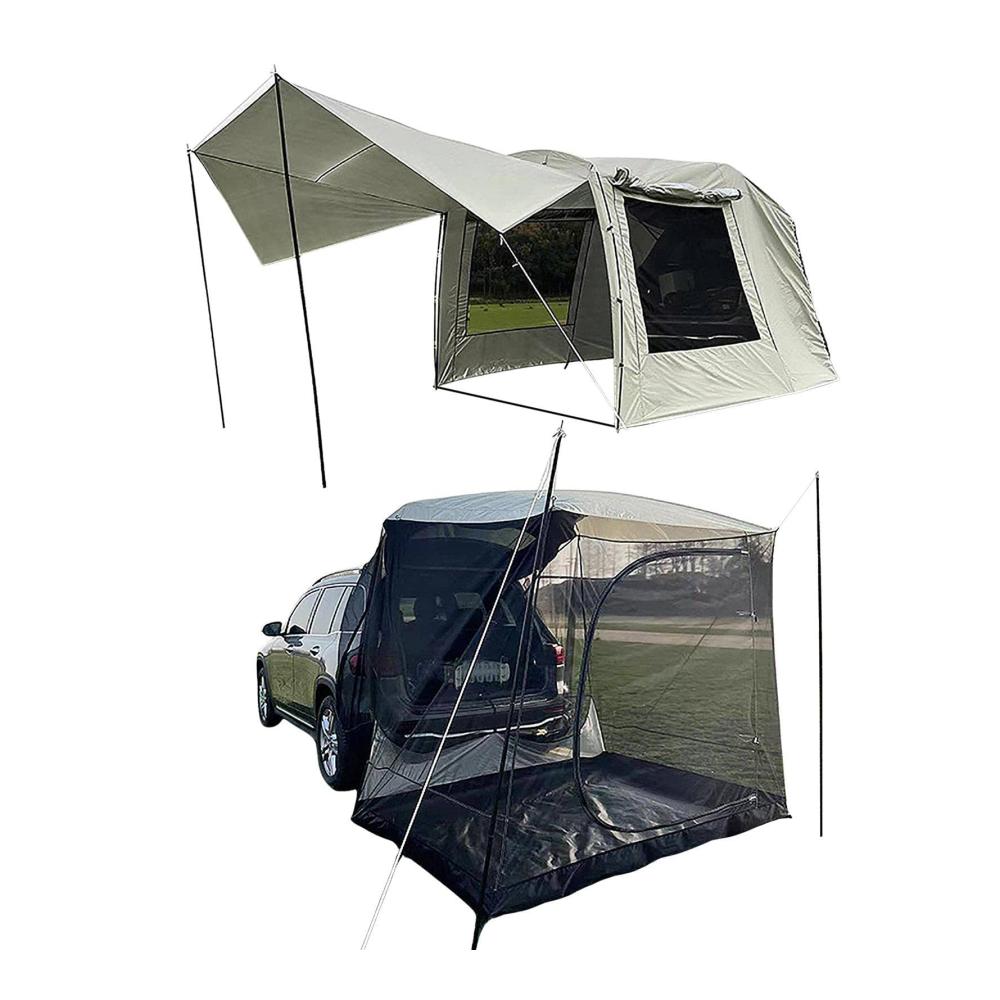 Tragbare SUV Markise Wasserdichter Sonnenschutz für Campingabenteuer im Freien - Familien SUV Zelt für Reisen mit SUV Minivan & Schrägheckautos