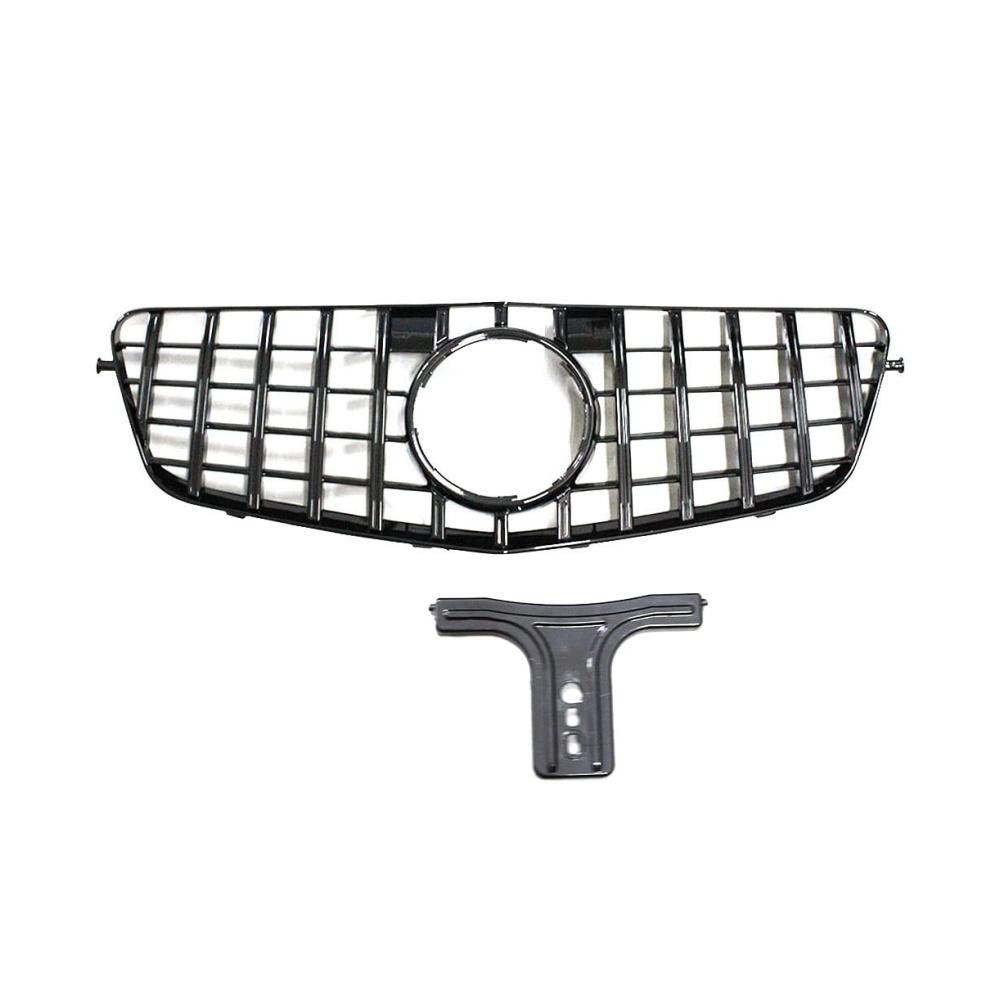 Front- & Kühlergrille | GT Style Grill für Mercedes-Benz E-Klasse W212 E200 E300 E350 E500 E550 | Schwarz Glänzend | Perfekte Passform | Verbessertes Styling | 2010–2013