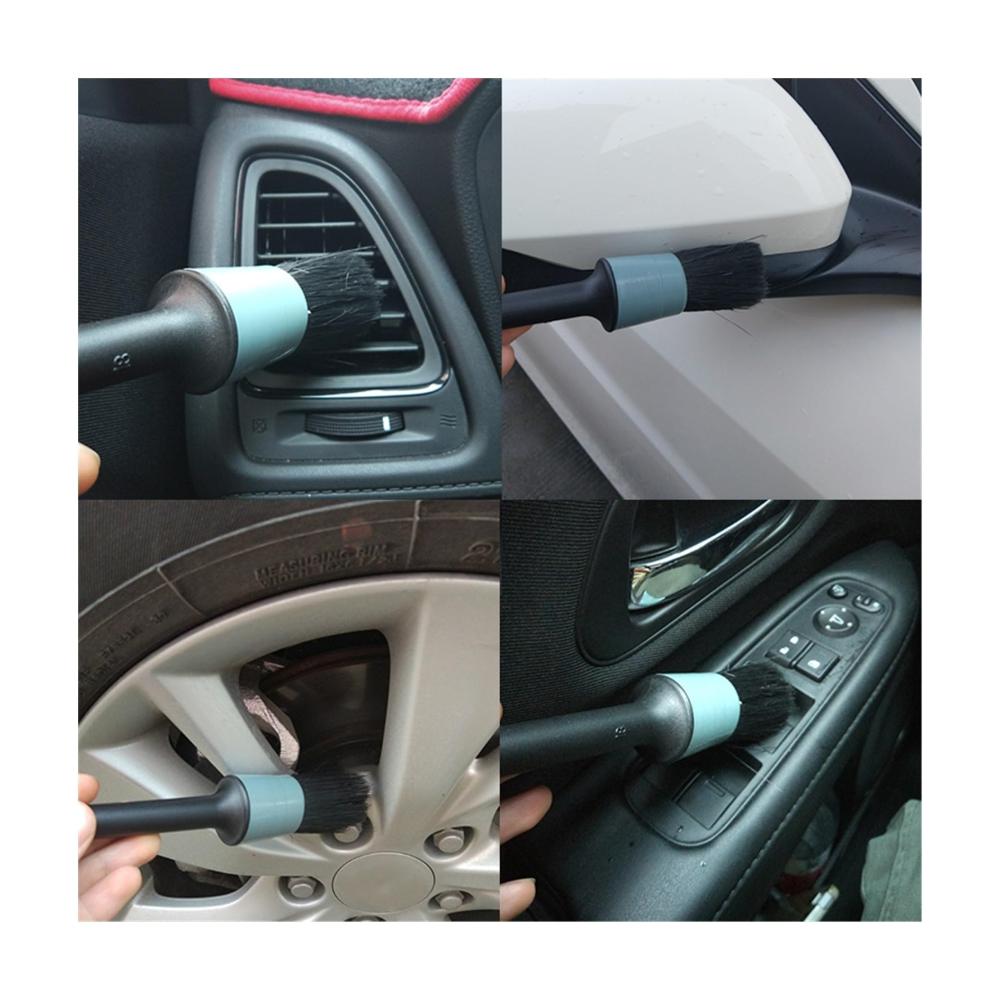 Entdecken Sie die Kraft der Reinigung! 5-teiliges Bürsten-Set für Auto-Detailing & mehr - Wildschweinborsten Rad- Dashboard- & Detail-Pinsel für perfekte Sauberkeit. Auto-Styling Zubehör inklusive