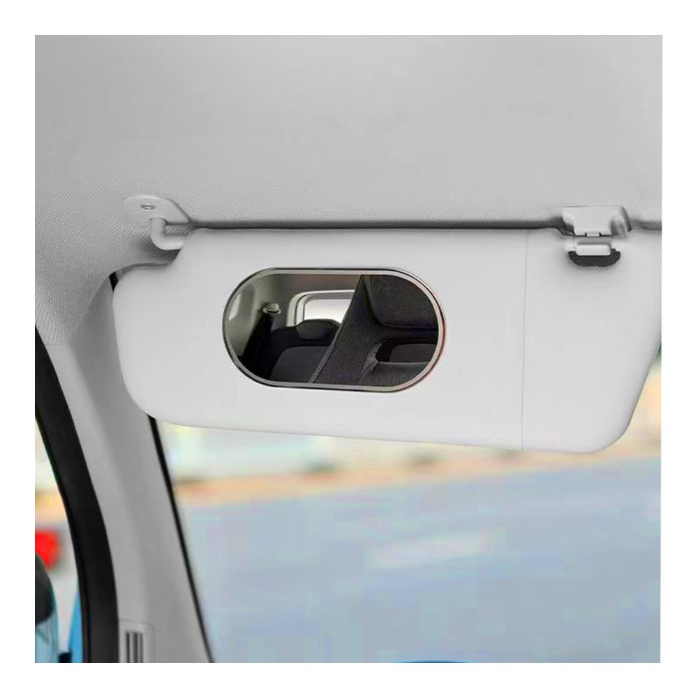 Entdecken Sie den praktischen Autovisierenspiegel Tragbarer Edelstahl-Sonnenblendenspiegel für den Auto-Innenraum! Universales Zubehör für klare Sicht und Sicherheit