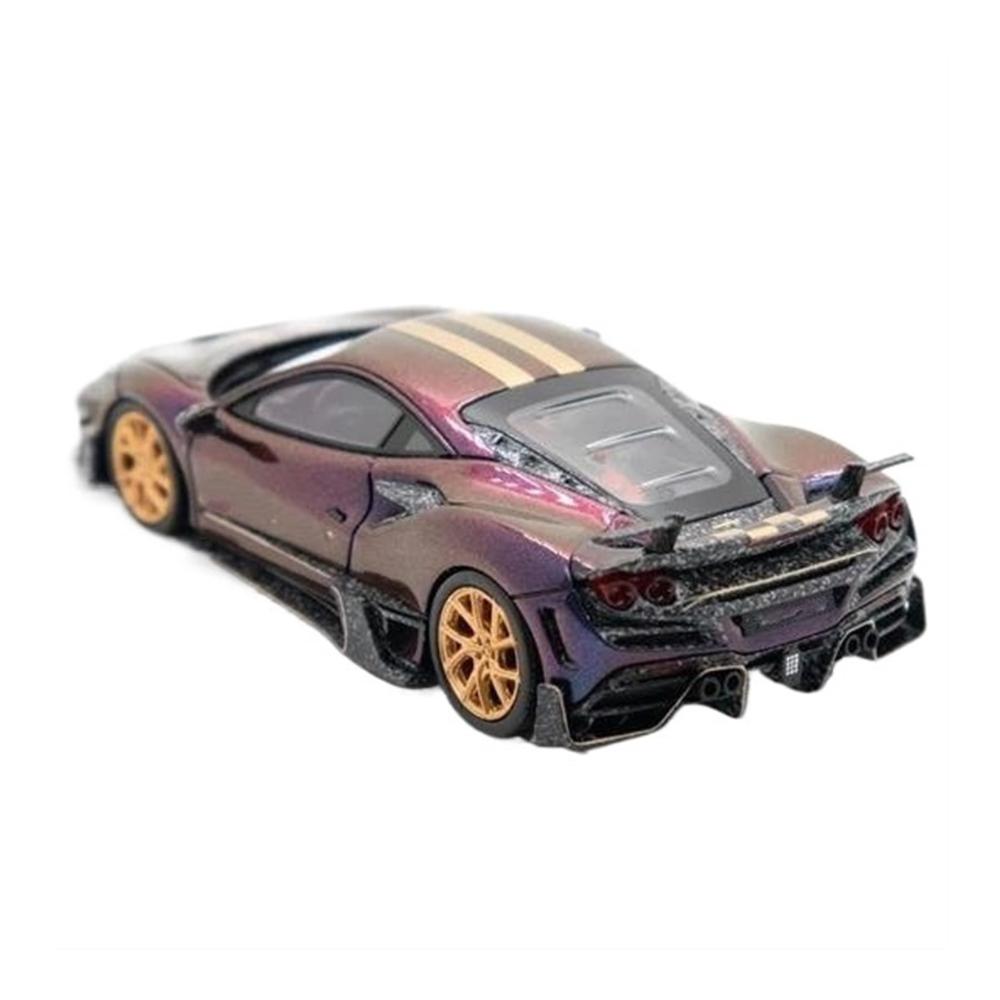 Sammlerstück Miniatur maßstabsgetreues Auto 164 F8 Tributo Mansory F8XX Limited299 Modell - Hochwertiges Fertigmodell - Perfektes Ornament für Liebhaber - Exklusives Modellfahrzeug