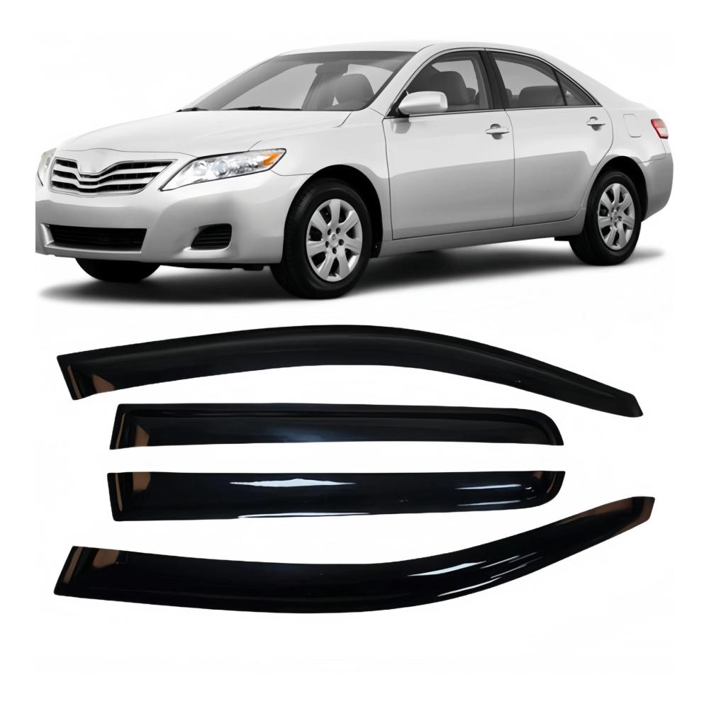 Auto Seitenfenster Windabweiser für Toyota Camry Sedan 2007–2011 | Sonnen- und Regenschutz Visier | Effektiver Fenster Regenschutz | Verbessertes Autofahren bei allen Wetterbedingungen | Einfache Installation