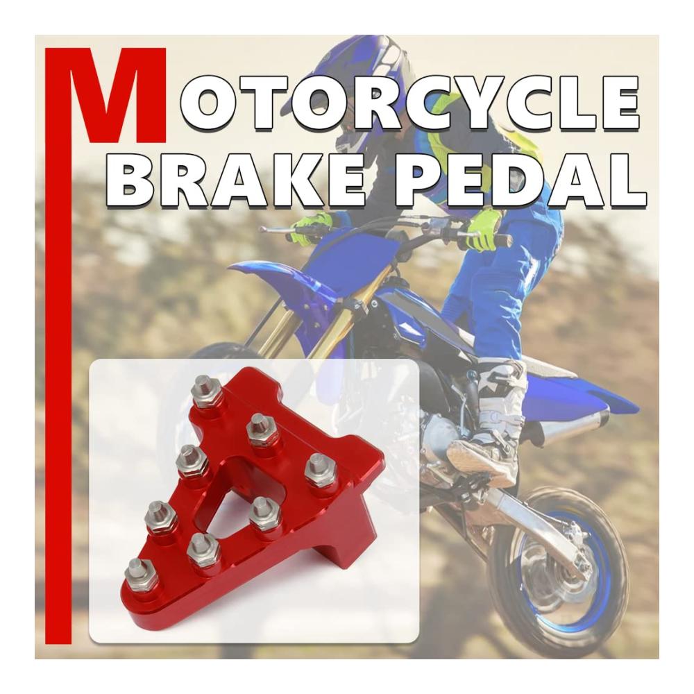 Hochwertiges JFGRACING Motorrad Bremspedal aus Billet Aluminium – Perfekte Ersatzoption mit Schritt TIPP für CRF50 XR50 Dirt Bikes Pit Bike – Jetzt verbessern