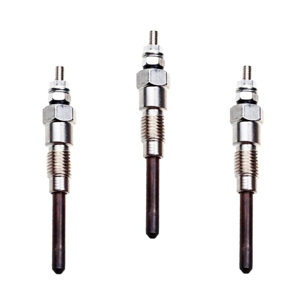 Glühkerzen für Kubota L45 L4740 L48 L5240 L5740 | 3 Stück 19077-65510 KX121-3ST KX161-3ST KX91-3S2 | Zuverlässige Startleistung | Lang anhaltende Haltbarkeit | Verbesserte Motorleistung | Einfacher Austausch