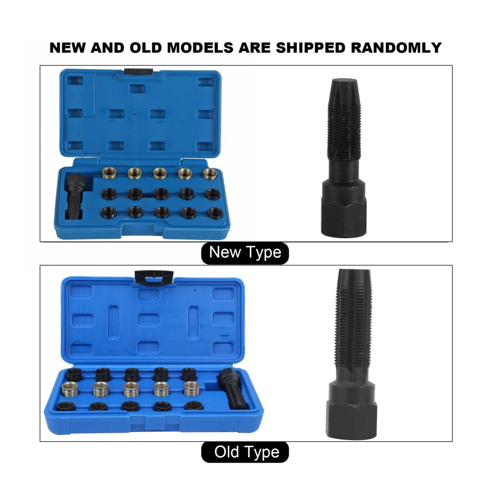 Hochwertiges Gewindereparaturwerkzeug-Set | Zündkerzengewinde-Reparatursatz M14 X 125 | Karbonstahl-Gewindebohrer | Präzises Rethread-Kit für Fahrzeugreparaturen