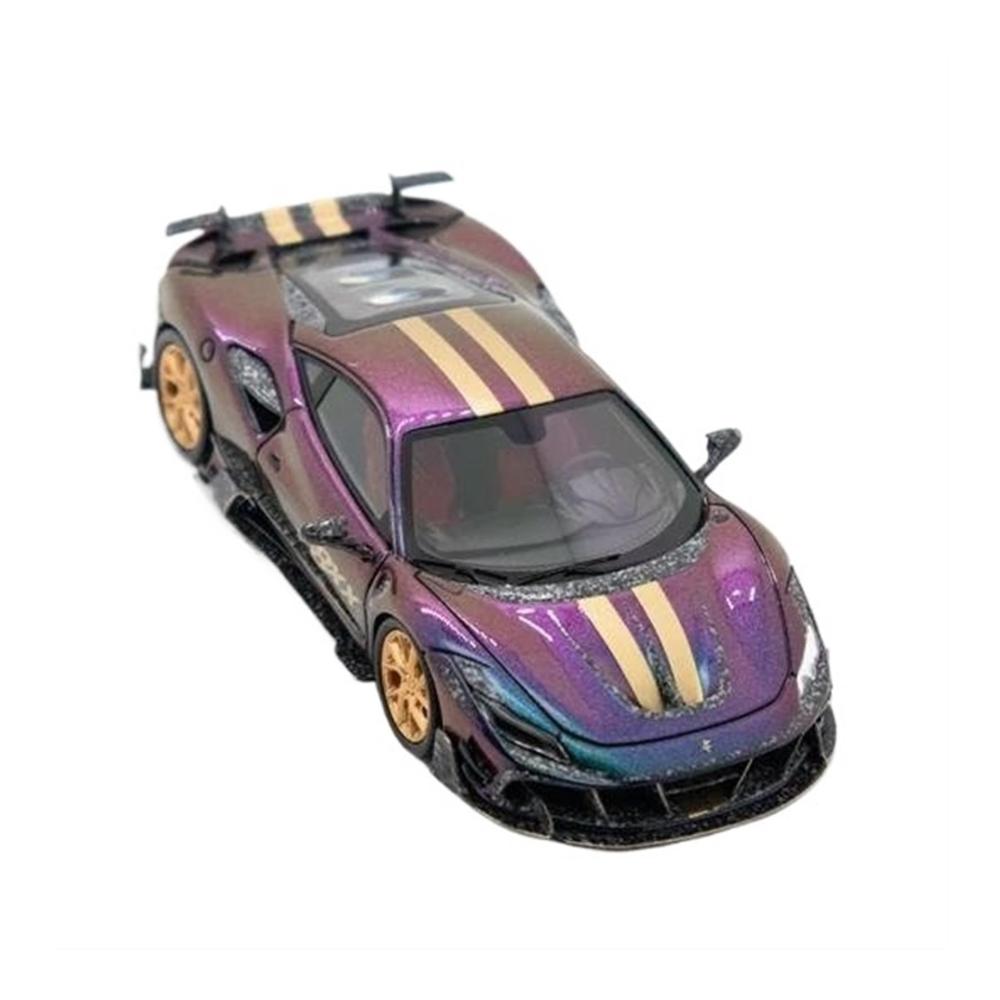 Sammlerstück Miniatur maßstabsgetreues Auto 164 F8 Tributo Mansory F8XX Limited299 Modell - Hochwertiges Fertigmodell - Perfektes Ornament für Liebhaber - Exklusives Modellfahrzeug