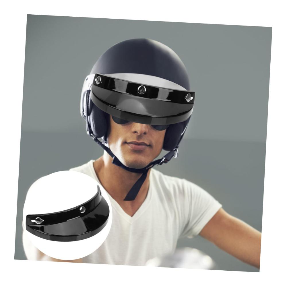 Helmvisiere Retro Motorradhelm Sonnenschirm Kappe für Regenschutz | Hochwertige Schutzabdeckung und Zubehör für Fahrrad- und Motorradhelme | Ski-Maske Ersatzteil für maximalen Schutz und Stil