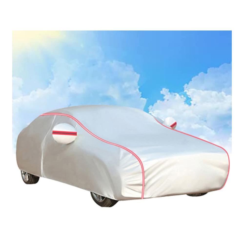 Premium Autoabdeckung für Mazda 3 I Limousine (BK Facelift 2006) 2006-2009 | Wasserdichte Komplettabdeckung für optimalen Schutz | Hochwertiges Material | Passgenau und strapazierfähig | Farbe SR Größe dünn