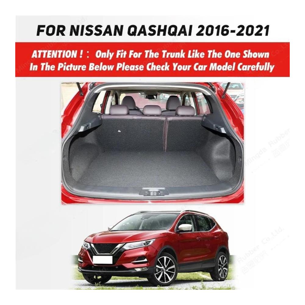 Premium Auto Kofferraummatte für Nissan Qashqai 2016–2021 | Schutzmatten aus hochwertigem Material | Ideale Passform | Extra Schutz vor Verschmutzung und Beschädigung | Farbe H