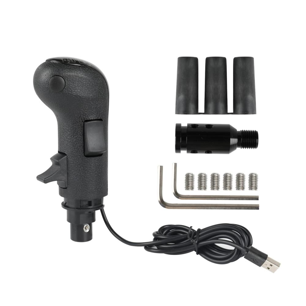 Entdecken Sie das ultimative Fahrerlebnis! USB Schaltknauf 18 Gänge - Realistischer Simulator für Euro Truck Simulator 2 PC-Truckfahrer & mehr! Kompatibel mit G25/G27/G29/G920/G923 und TH8A