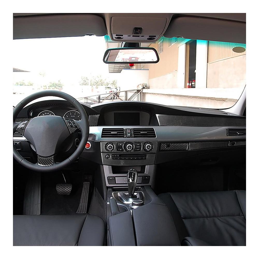 Entdecken Sie den einfach zu installierenden und zu reinigenden Auto-Innenverkleidungs-Satz mit 12 Bürsten-Türgriffaufklebern für den E60! Autozubehör für eine stilvolle Fahrt