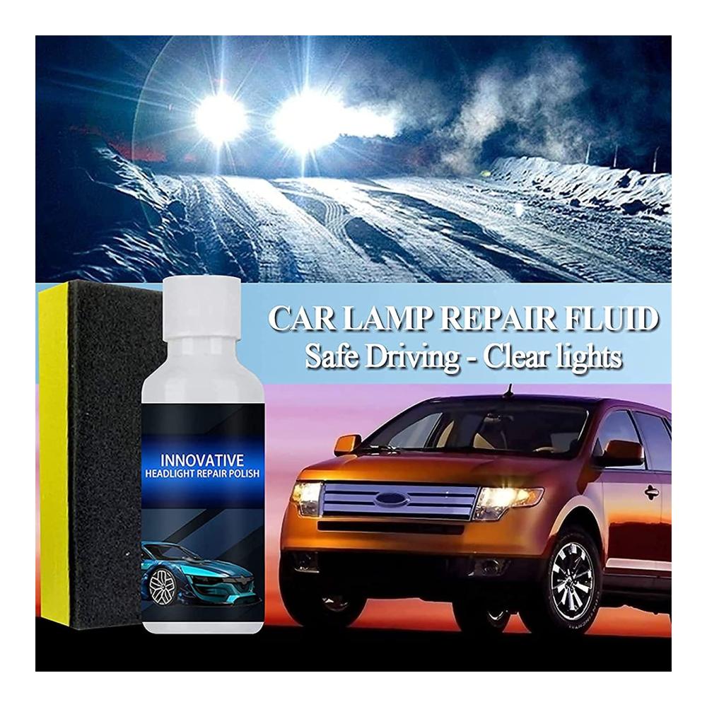 2er-Pack Leistungsstarke Fortgeschrittene Scheinwerfer-Reparatursets | Klarer Blick | 30ML Auto Scheinwerfer Reparatur Polish & Beschichtung | Professionelle Scheinwerferreparatur | Glanz und Sicherheit