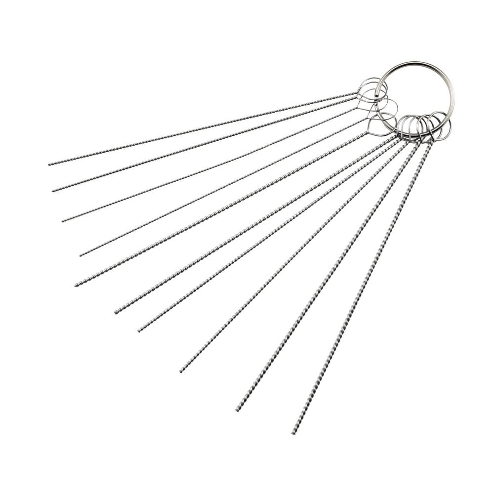 Effiziente Reinigung für Lackierpistolen & Zubehör | 10er Edelstahl-Reinigungsnadelset | Mini-Airbrush-Bürsten für gründliche Säuberung | Ideal für Airbrush-Spray und Luftbürsten