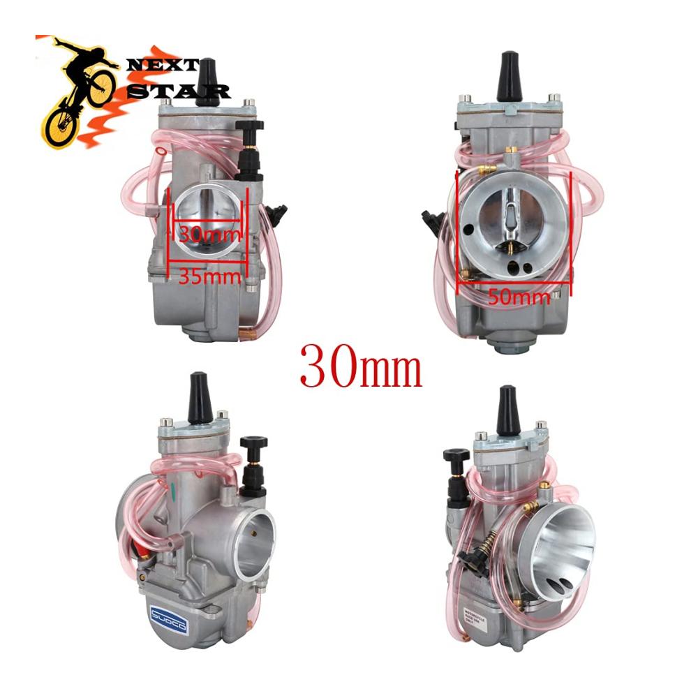Holen Sie sich Leistung mit unserem PWK 30mm Motorradvergaser-Set für 100cc 150cc Dirt Pit Bikes & ATVs! Inklusive Universal-Vergaser Choke-Kabel und Ansaugkrümmer. Optimieren Sie Ihre Fahrt jetzt