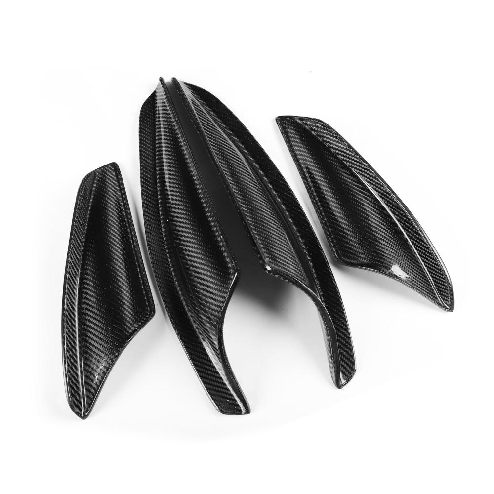 Ultimativer Kohlefaser Frontspoiler für EVO | Verbesserte Aerodynamik und Aggressives Styling | Leicht zu installieren | Hochwertiges Material | Frontstoßstange Seite Spoiler Abdeckung inklusive 4PCS