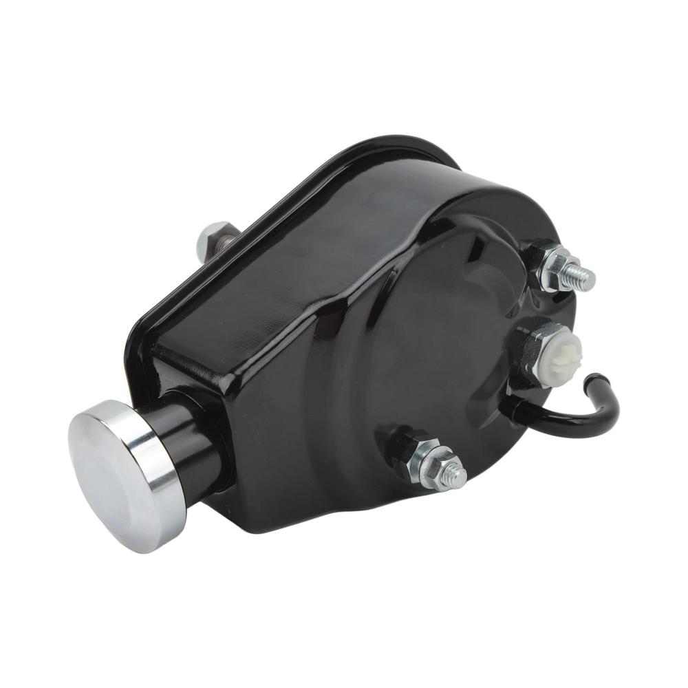 Hochwertige Servolenkungspumpe für SBC Street Rods | Passend für Saginaw-Pumpen mit 5/8 Keilwelle | Kompatibel mit den meisten Autos von 1965 bis 1979 | Zuverlässige Servopumpen (Schwarz