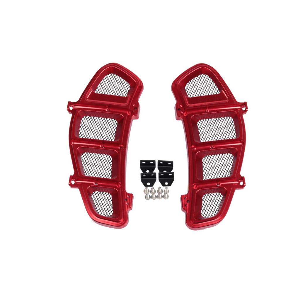 Motorrad Kühlergrill Schutz für VESPA GTS300/250 2013-2020 | Scooter Radiator Grille Schutzabdeckung Optimale Kühlung Rot