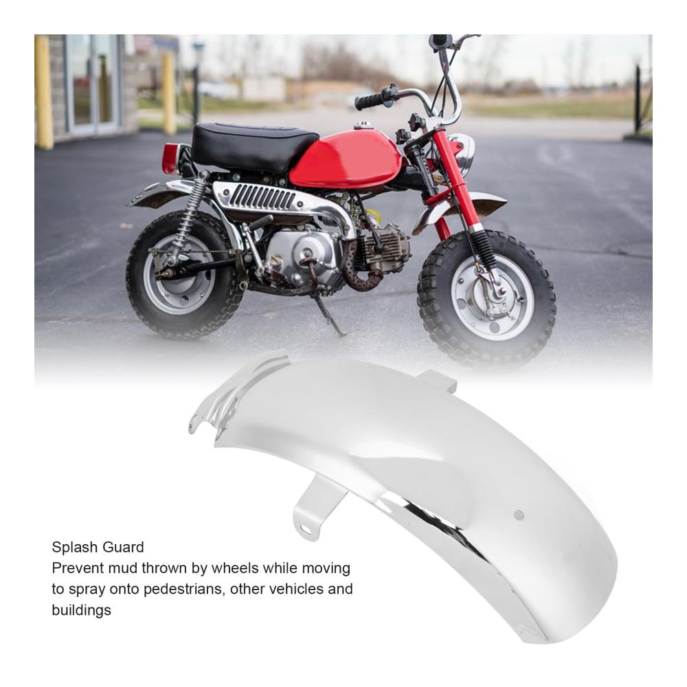 Erweiterter Motorrad-Kotflügel Hinten für Z50 Mini Trail K0 K1 K2 | Verlängerte Heckklappe mit poliertem Finish | Splash Guard für Radreifenabdeckung | Schützt vor Spritzwasser