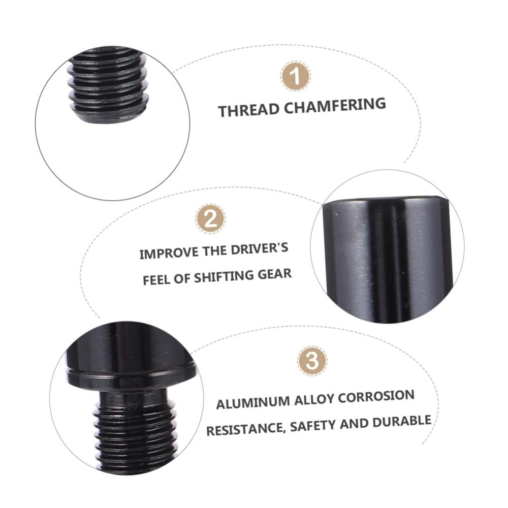 Entdecke die Eleganz 3-teiliges Innenausstattungs-Set aus Aluminiumlegierung für Schalthebelverlängerung
