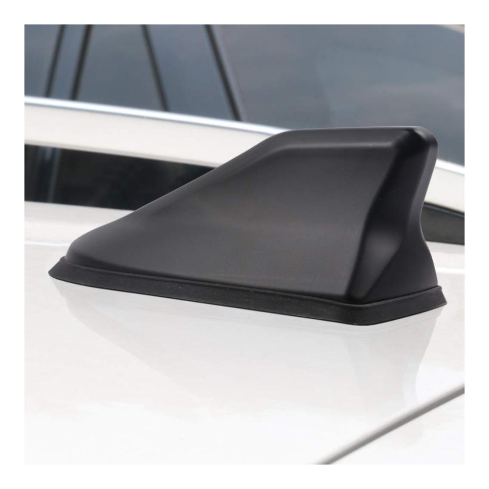 Premium Auto Haifischflosse Antennenabdeckung in Dunklem Schwarz | Wasserdicht | AM & FM Radio | Universal Antennen für verbesserten Empfang | Stilvoll und funktional | Ideal für jedes Fahrzeug