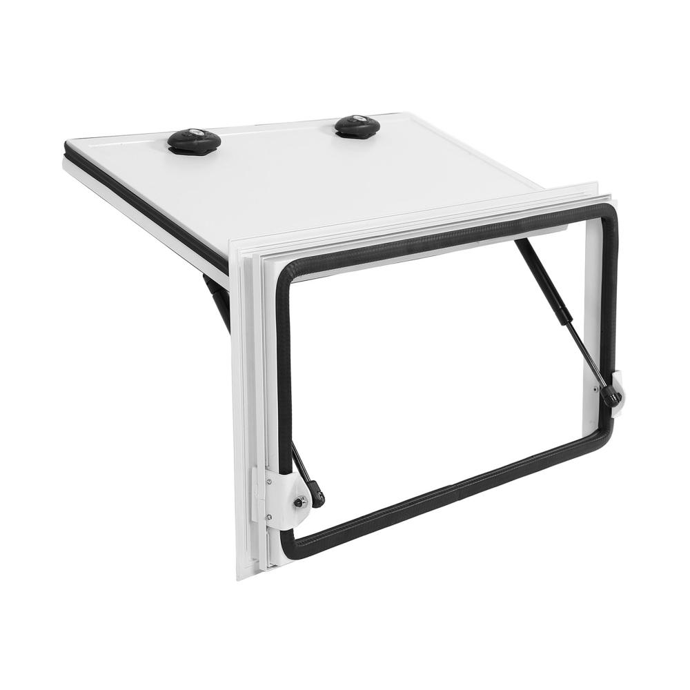 Hochwertige Möbelbeschläge RV-Aufbewahrungslukentür aus Aluminiumlegierung 26 x 14 Zoll Quadratisch mit Schloss | Ideal für Wohnmobile und Wohnwagen