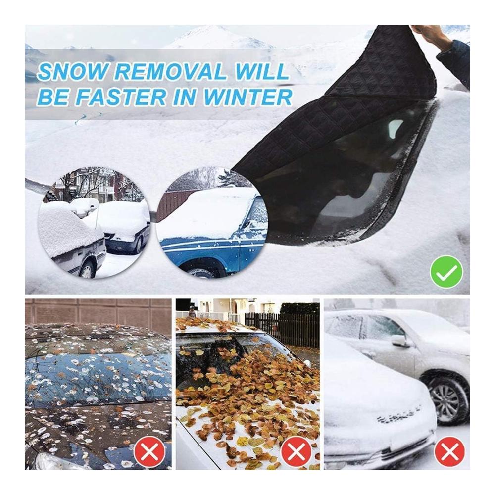 Hochwertige Eisschutzfolien für Nissan Note 2012–2018 | Frontscheibenabdeckung mit Seitenspiegelabdeckung | Schutz vor Schnee Eis & Frost | Einfache Anwendung
