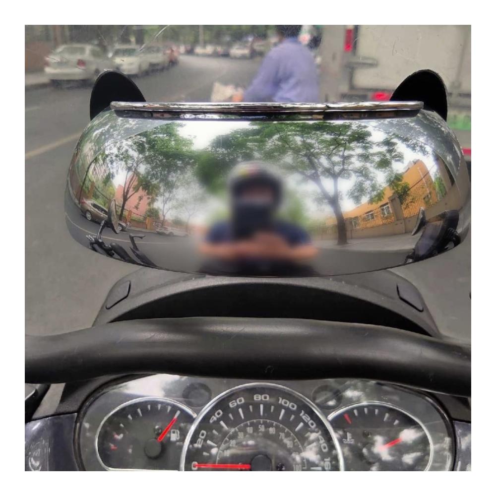 Motorrad Toter-Winkel-Spiegel 180° Panorama Rückspiegel Weitwinkel Halb Rückspiegel Universal Konvexspiegel für maximale Sicherheit beim Fahren