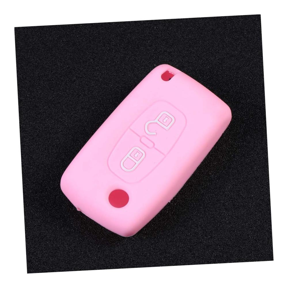 Schlüsselgehäuse Organizer 2er Pack – Silikon Schlüsseletui für Auto & Zuhause – Schlüsseltasche mit Faltschließe – Praktisches Schlüsselbox Set in Rosa für sichere Aufbewahrung