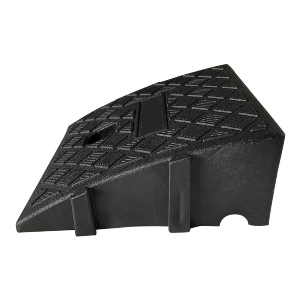 Hochwertige Laderampen - Tragbar und leicht - Ideal für Gehwege und niedrige Autos - Perfekt für Wohnmobile LKW und Schuppen - 11/13 cm hoch - Schwarz - Größe 25x27x