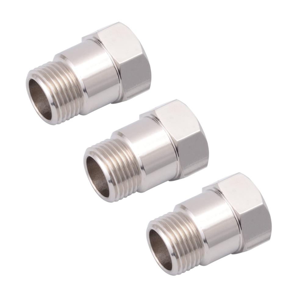 Hohe Effizienz! Lambdasonden Verlängerung für präzise Abgasüberwachung | 3X O2 Sauerstoffsensor Test Rohrverlängerung Adapter x 1 5 (1) Bung inklusive. Perfekte Passform und Zuverlässigkeit