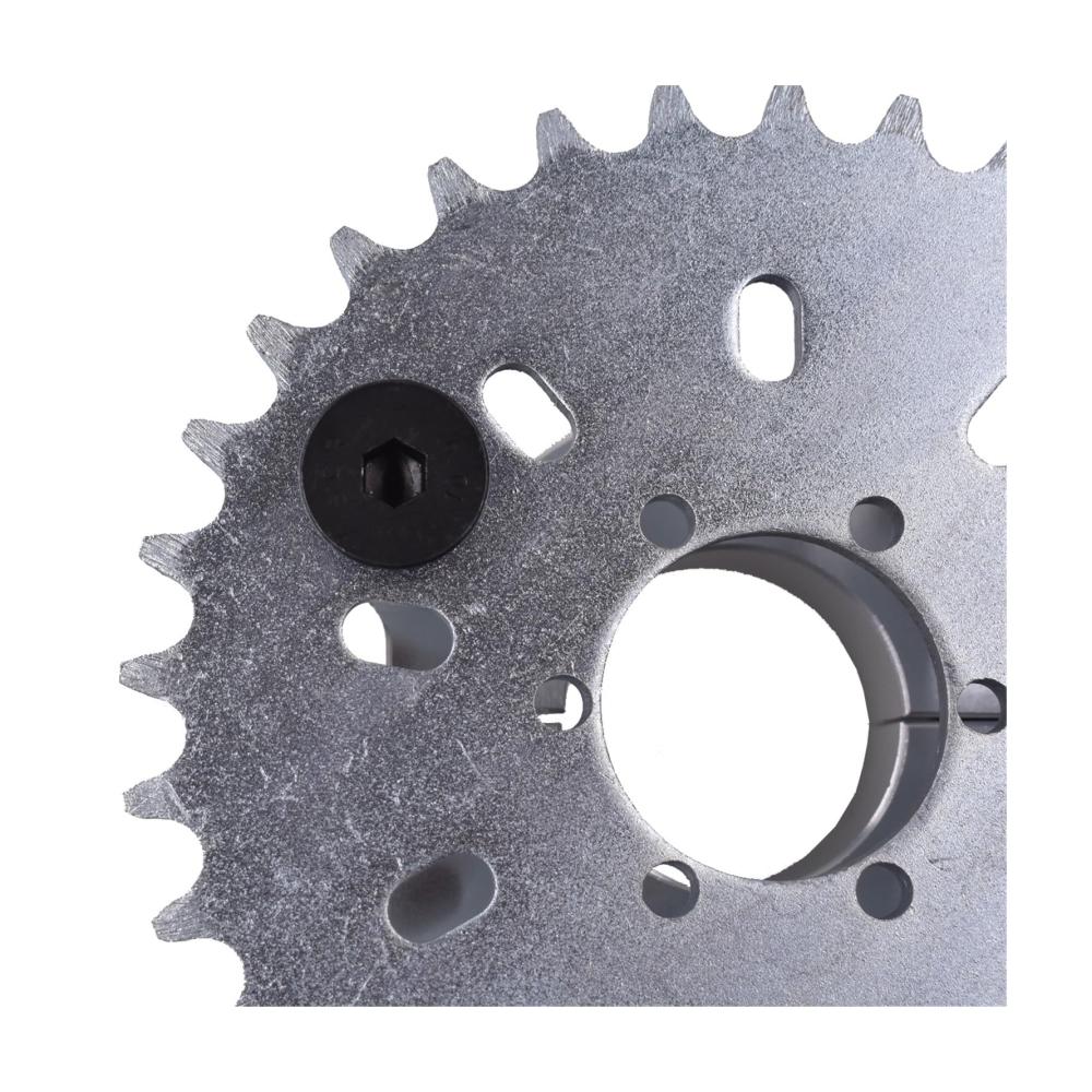 Hochwertiges CNC-Silberkettenradadapter-Kit für 49cc 50cc 66cc 80cc motorisierte Fahrräder - Perfekte Passform für verbesserte Leistung und Haltbarkeit