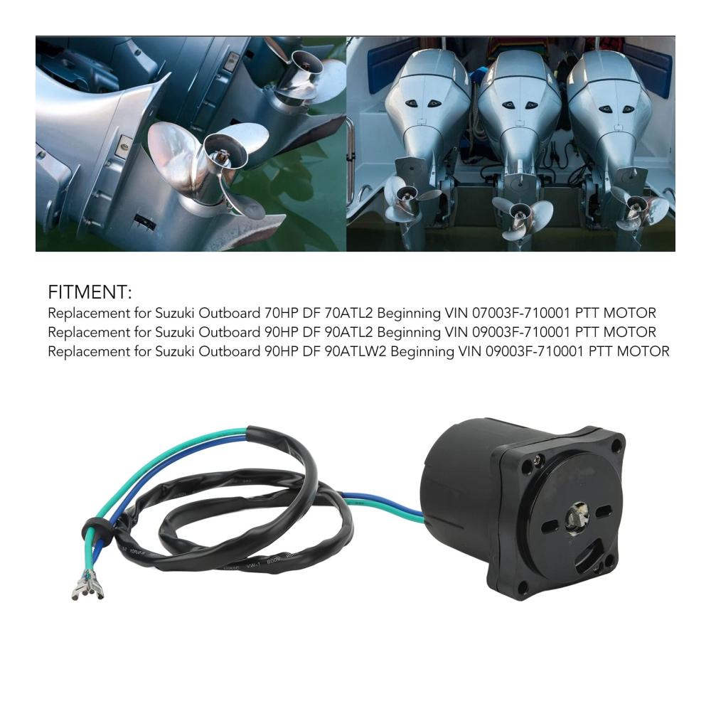 Hochleistungs-Anlasser für Suzuki Außenbordmotoren | Zuverlässiger Ersatz für DF70 DF85 DF90 | 12V Tilt Trim Motor Reversibel 38100 87L00