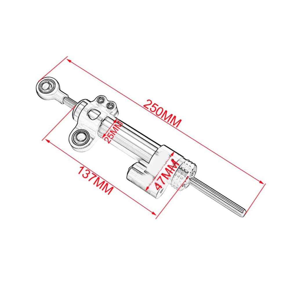 Stabilisatoren Zubehör Aluminium Lenkungsdämpfer für K&awasaki Z750 Z800 Z1000 ER6N - Höhere Sicherheit und Kontrolle