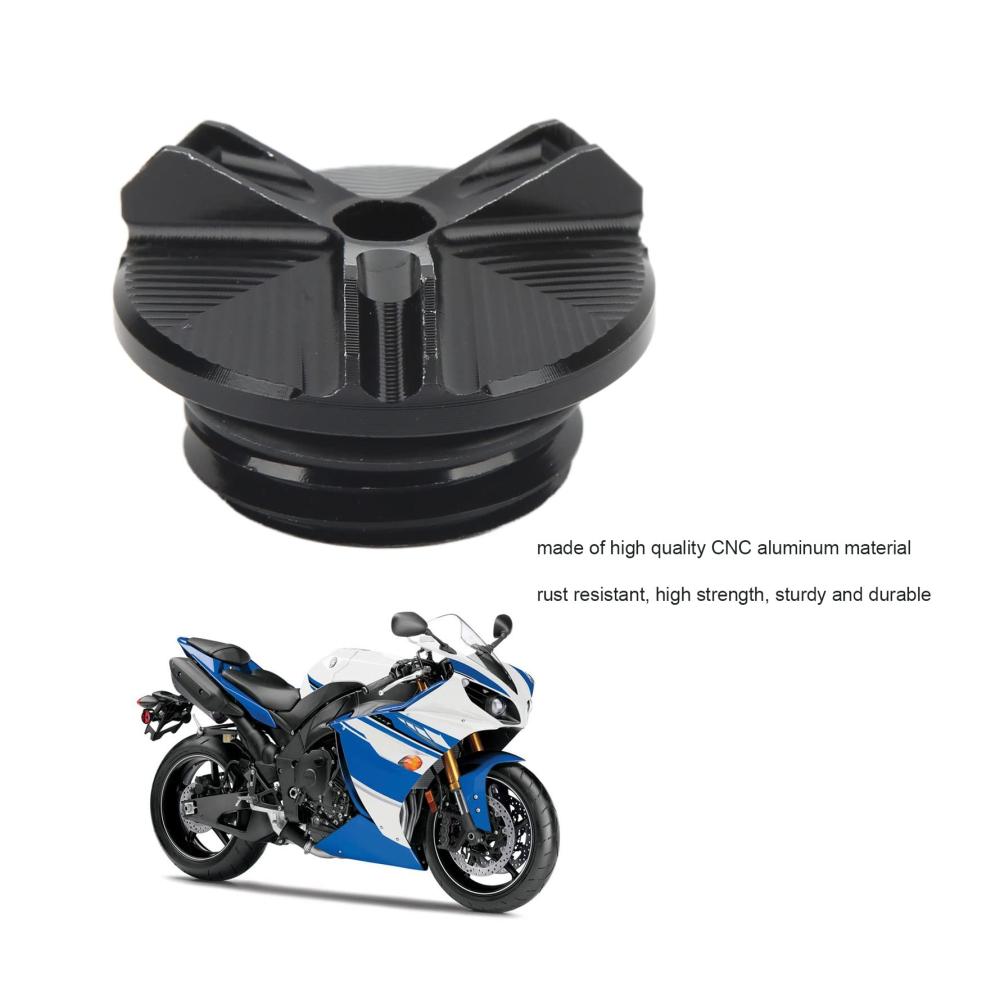 Hochwertiger CNC Aluminium Öleinfülldeckel für Yamaha YZF R6 R3 R25 R1M R1 LE 2002-2012 - Präzises Motorradzubehör für optimale Leistung und Stil. Sichern Sie Ihren Motor jetzt