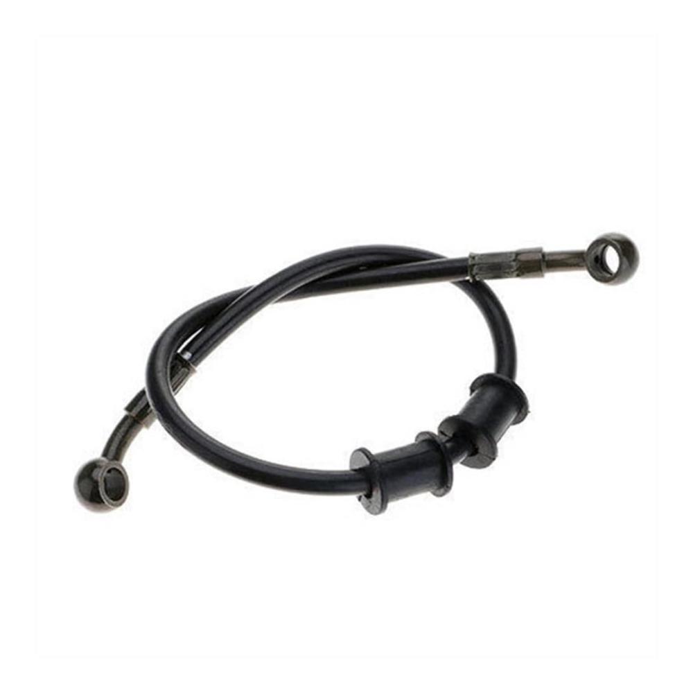 Hochtemperaturbeständiger Motorrad-Bremsschlauch | Flexibler Öl- und Bremsleitungen-Kit für optimale Leistung | 4 Farben verfügbar | Verschiedene Längen (Farbe Schwarz