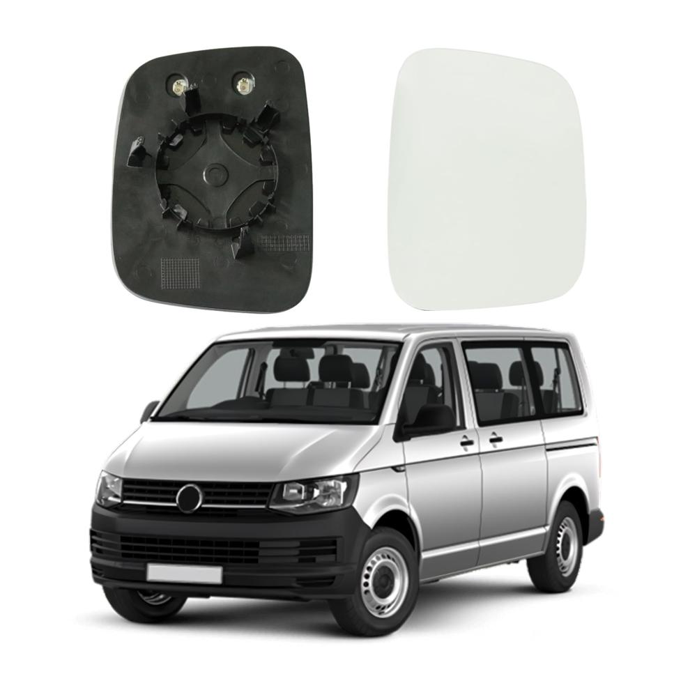 Ersetzen Sie Ihren defekten Spiegel mit Leichtigkeit - Hochwertiges Rückspiegelglas für VW T5 (Transporter) 2003-2009 und VW Caddy 2004-2010 - Unterstützt bequeme Heizfunktion und einfache Montage/Entfernung (R