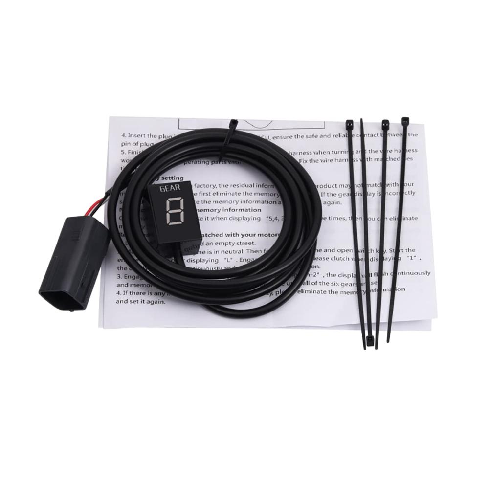 Instrumentenblöcke Motorrad Ganganzeige Digitalanzeige für KAWASAKI Z750 Z1000 Z-750 Z-1000 2007-2009 | 1-6 Ebene Ecu Stecker | Geschwindigkeitsanzeige