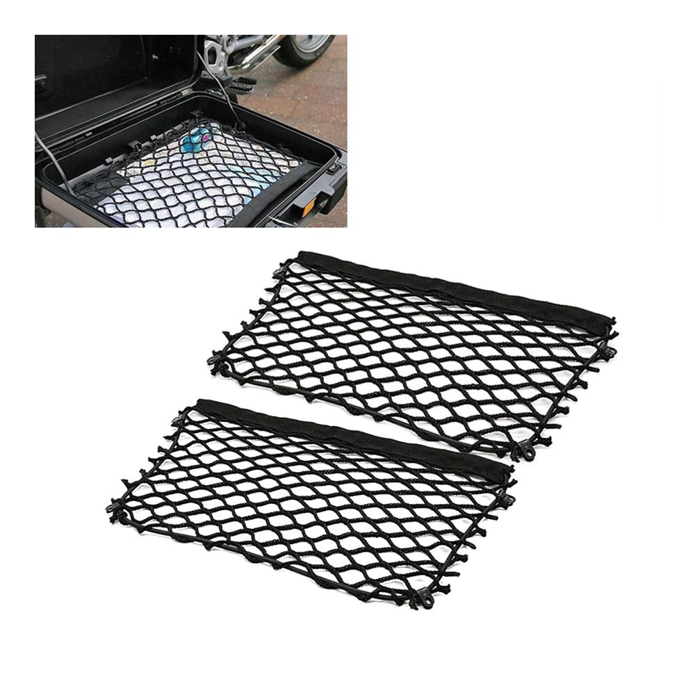 Effiziente Organisation 2er-Set Cargo Mesh Netz für BMW F650GS F750GS F800GS R1250GS - Praktische Trägersysteme für Vario Koffer