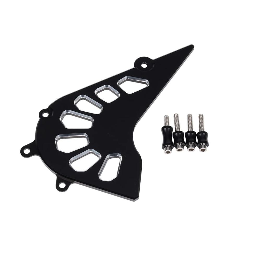 Schwarzer Motorrad Front Ritzel Kettensatz Schutzhülle Guard für Husqvarna Svartpilen 401 250 2018–2021 Ultimativer Schutz und Stil