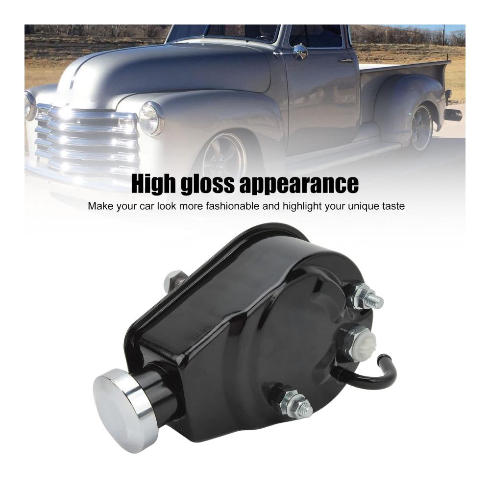 Hochwertige Servolenkungspumpe für SBC Street Rods | Passend für Saginaw-Pumpen mit 5/8 Keilwelle | Kompatibel mit den meisten Autos von 1965 bis 1979 | Zuverlässige Servopumpen (Schwarz
