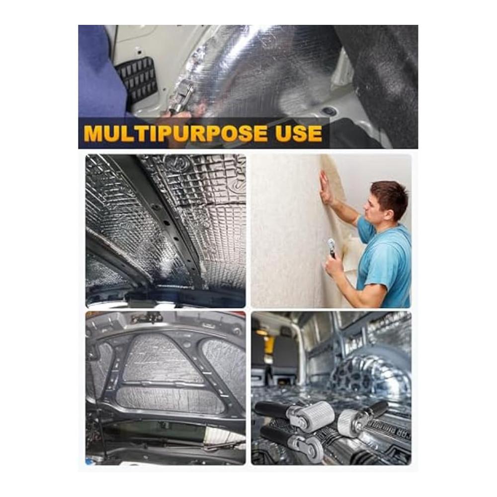 Maximale Effizienz Profi-Applikator für Isolierung & Schalldämmung - Inklusive 3 Wärmedämmungsmatten 6/20/40 mm. Perfektes Werkzeug für präzise Anwendung und besten Schutz