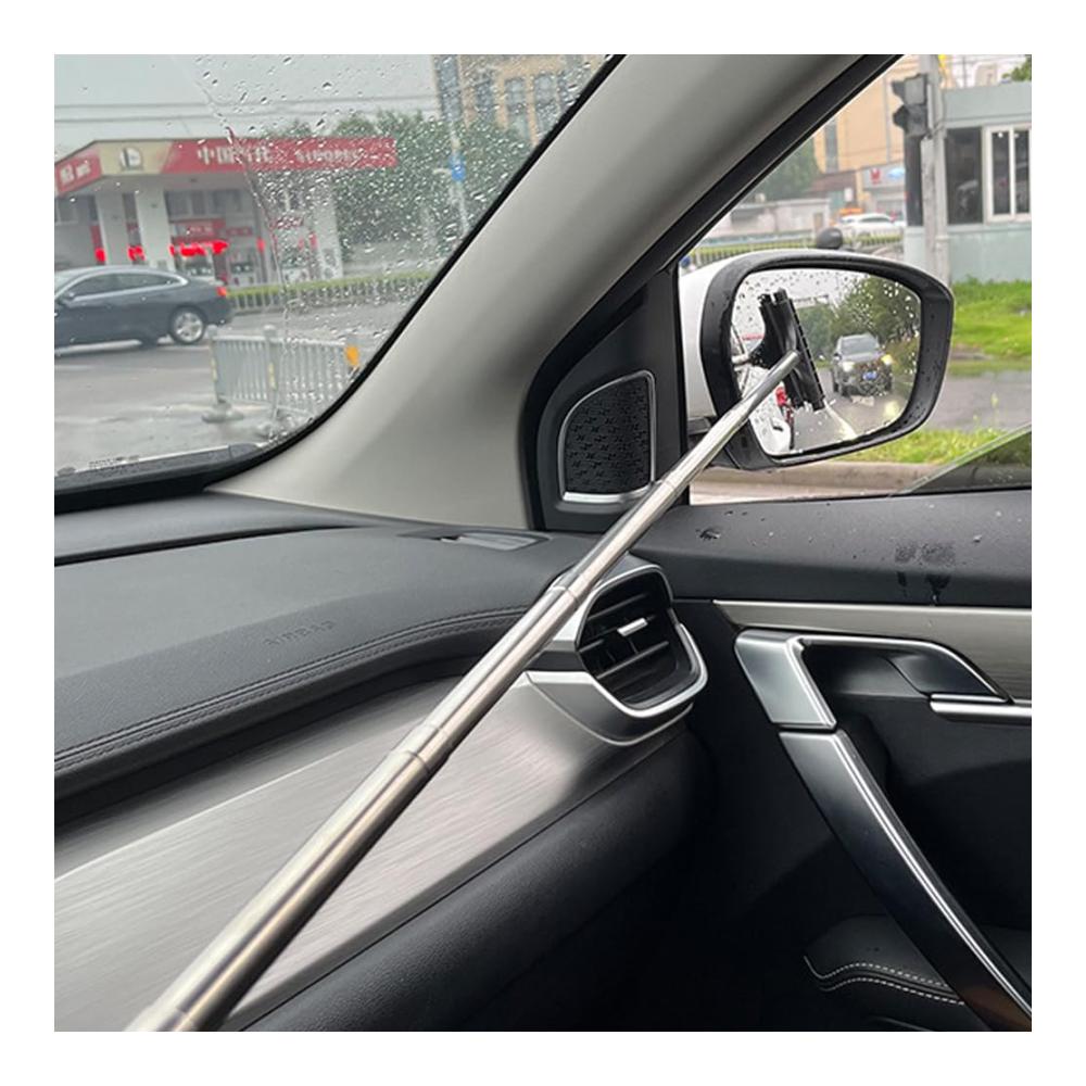 Entdecken Sie die ultimative Autopflege mit unseren hochwertigen Bürsten! Auto Scheibenreiniger Rückspiegel Wischer mit Teleskopgriff (28-101cm). Perfekte Reinigung von Fenstern Mikrofaser-Windschutzscheibe Glas & mehr. Machen Sie Ihr Auto strahlend sauber