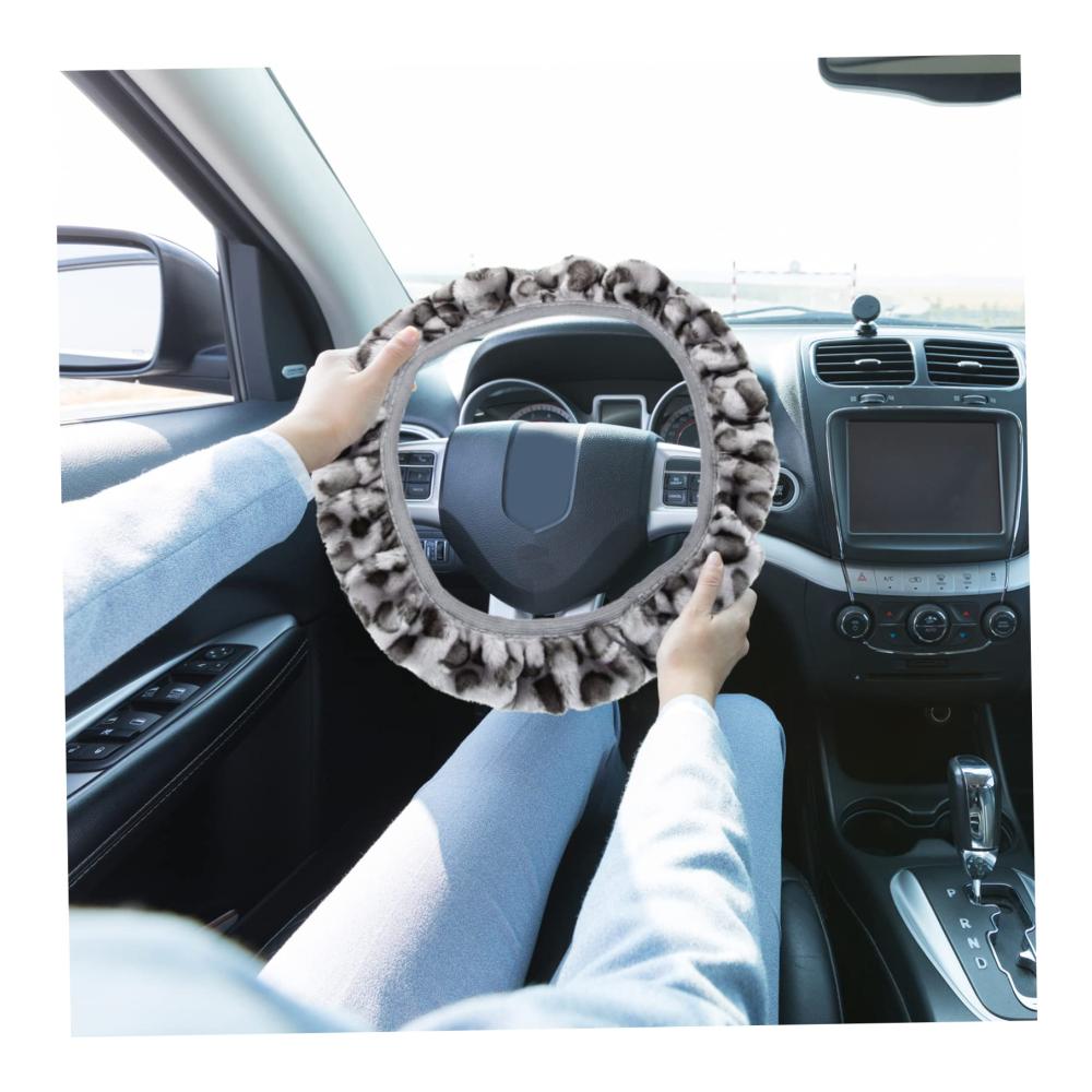 Erstklassige Lenkradhülle Hellblau Elastisch & Plüsch – Perfektes Autozubehör für Fahrzeuge – Komfort & Stil in einem