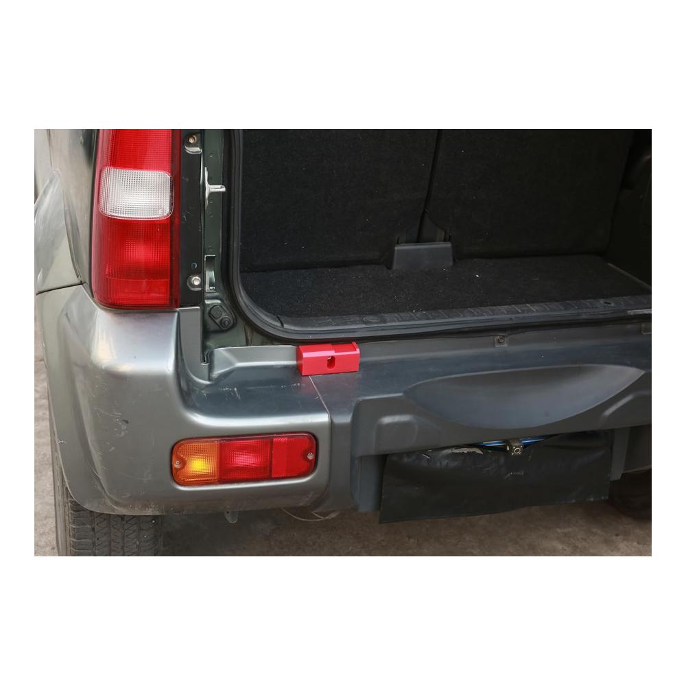 Verbesserte Auto Heckklappe Türbegrenzer in Rot aus ABS | Ladeflächen & Heckklappen Schutz | Passend für Suzuki Jimny 2007-2017 | Robustes Material einfache Installation
