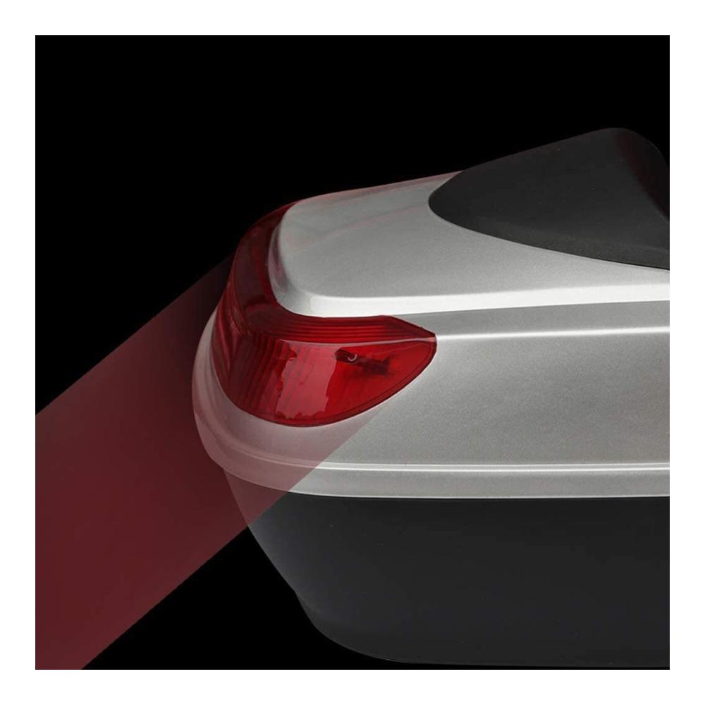 Top-Cases Großraum-Scooter-Reisekoffer hochfester Kunststoff wasserdicht mit Rückenlehne und reflektierender Folie. Gelb ideal für Elektroautos