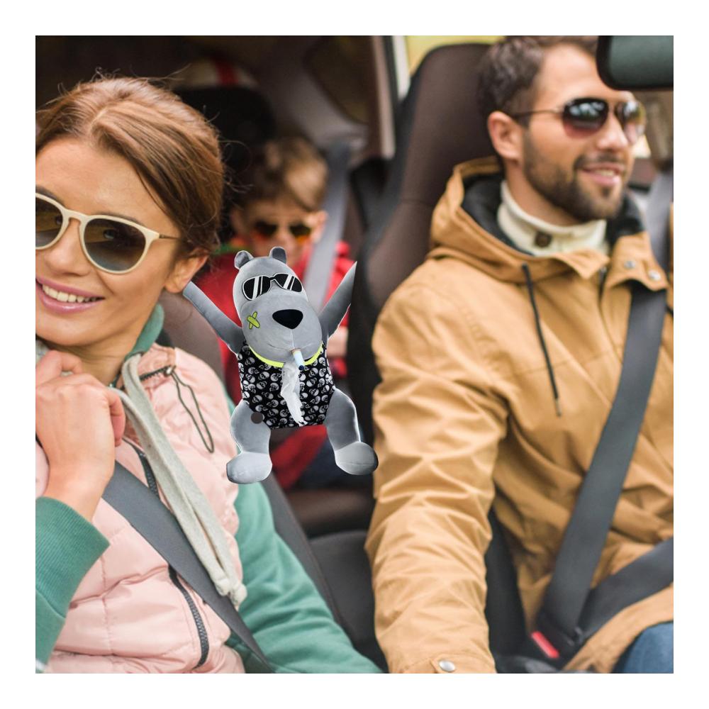 Tier-Taschentuchbox Auto-Kopfstützen-Taschentuchhalter - Cartoon-Tier-Auto-Taschentuchtasche - Outdoor-Camping-Serviettentasche - Kreativer Organizer für Gesichtspapier