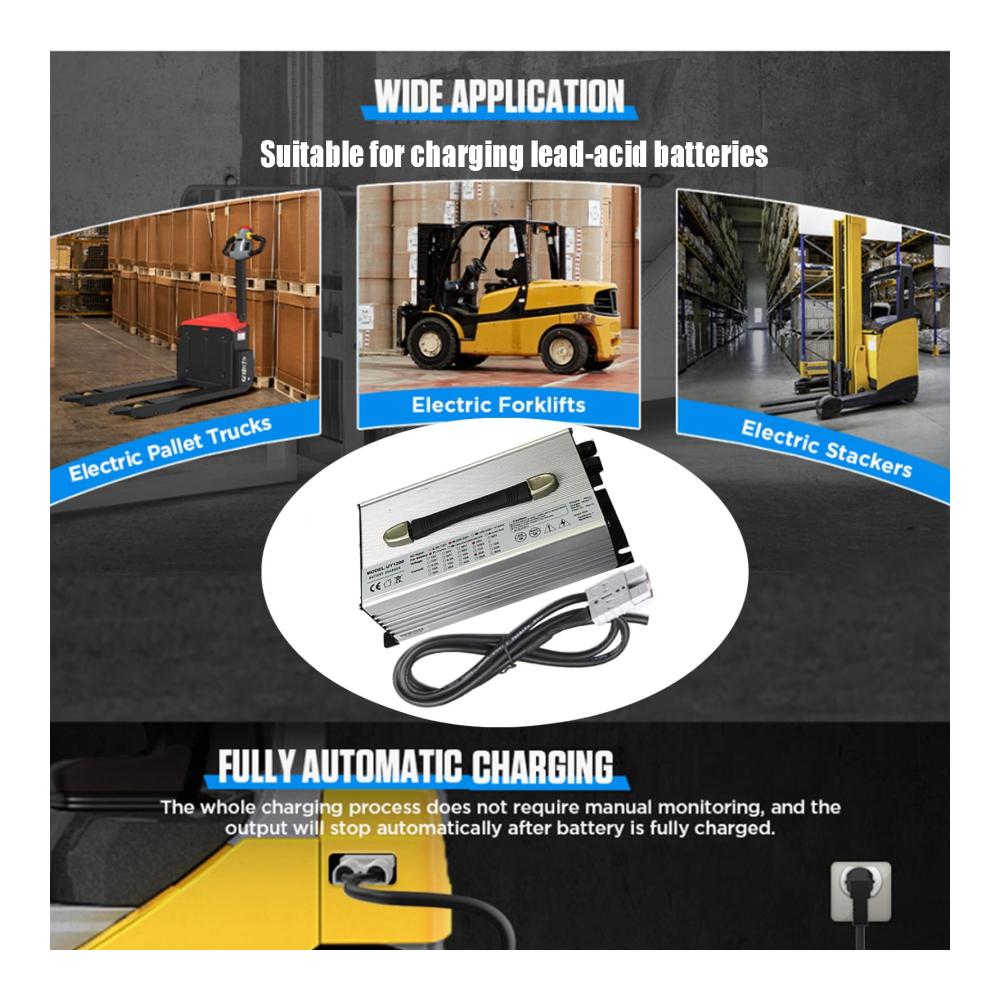 Hochleistungs-Ladegerät 1500W 36V 30A für Blei-Säure-Batterien – Perfekt für Elektro-Gabelstapler Golfwagen Sightseeing-Autos und Elektroboote - Bis zu 120A Ladekapazität