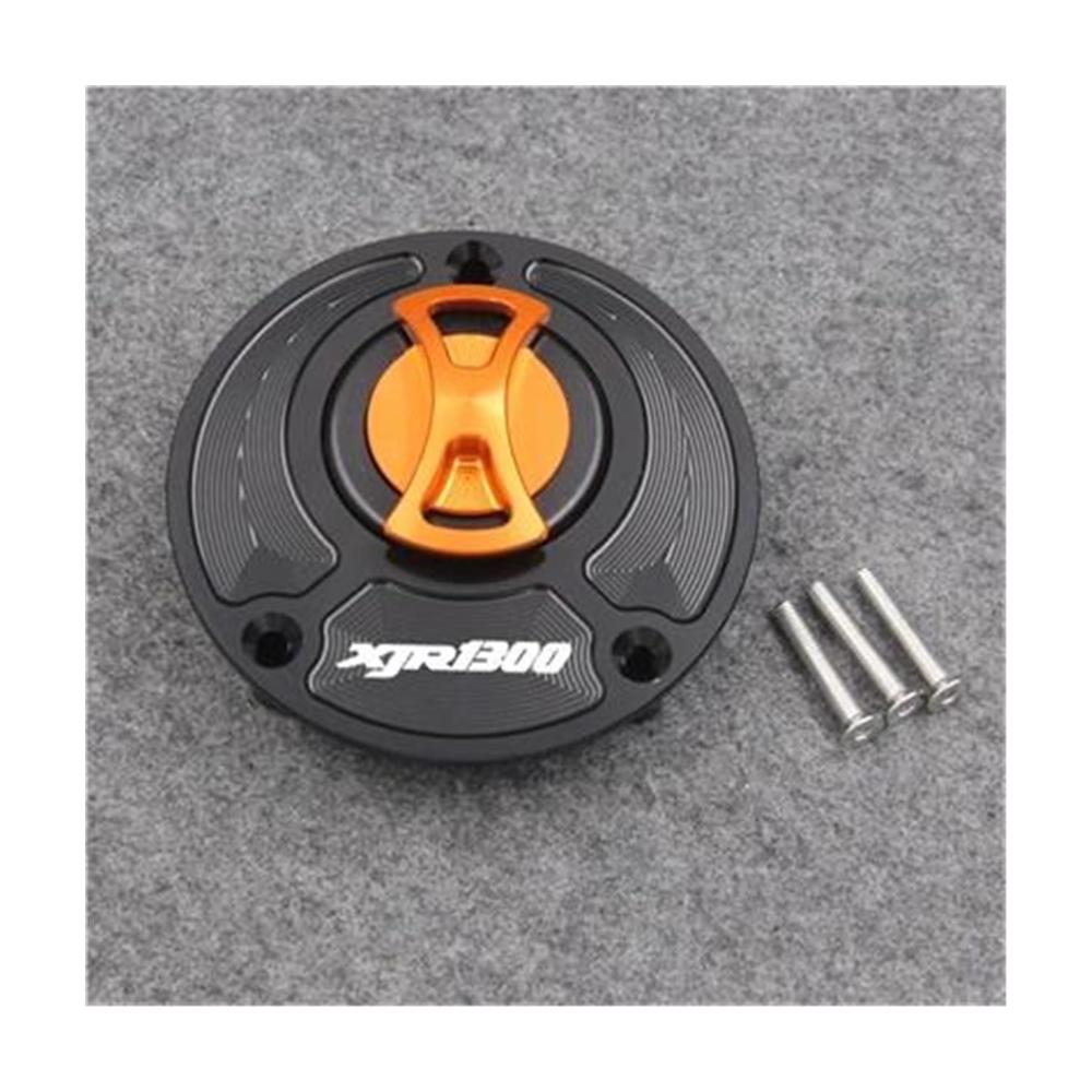 Hochwertiger tankdeckellose Tankverschlüsse für Motorräder | Passend für XJR1300 XJR 1300/Racer 2004-2016 | Einfache Installation | Verbesserte Kraftstofftankabdeckung | Robustes Material | Orange