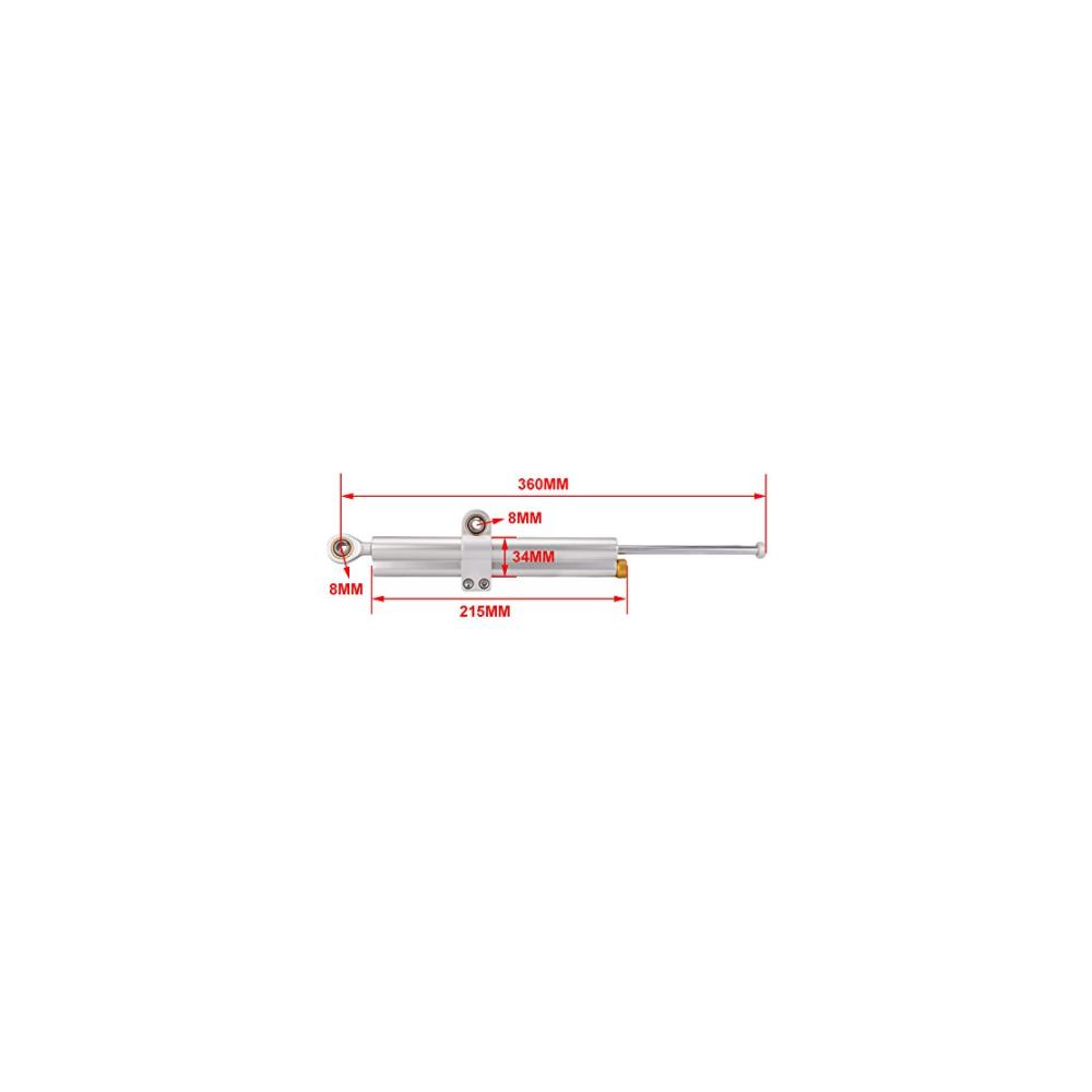 Optimiere die Lenkung deines Motorrads mit unserem hochwertigen CNC Aluminium Lenkungsdämpfer | Stabilisator für universale Anpassung