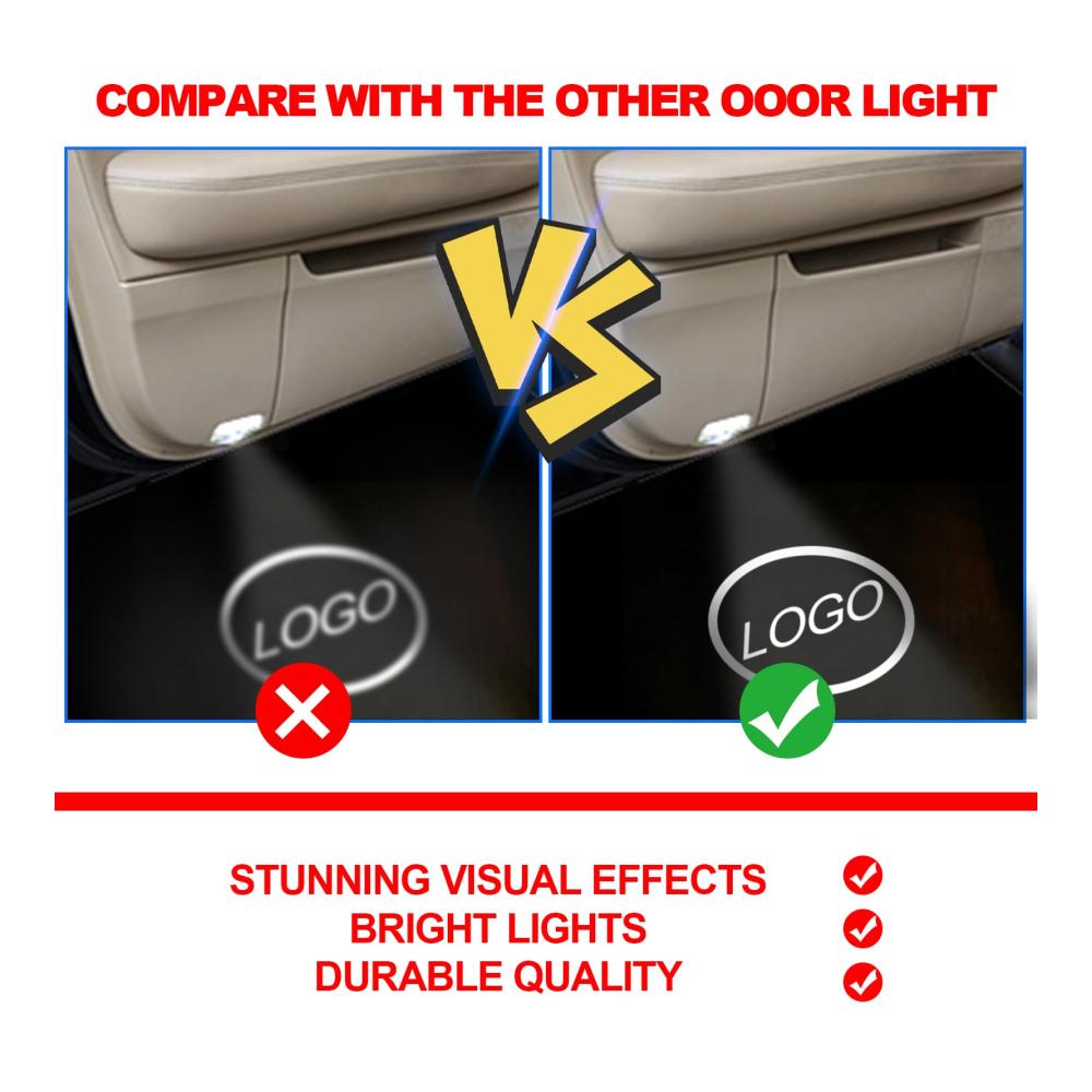 Unterbodenbeleuchtung Auto LED Licht Kompatibel für Mercedes Benz A/B/C/E/G/GL/M/AMG | 4 Stück Türbeleuchtung Einstiegsbeleuchtung Willkommen Logo Projektor | Verbesserte Autotür Licht Unterbodenbeleuchtung W205/W246/W176/W177/W2